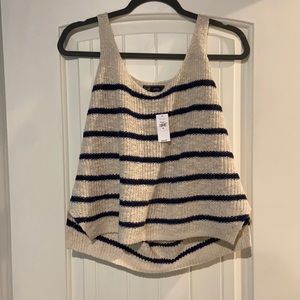 GAP Navy/Ivory Crochet Tank  - very trendy!